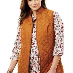 Zip-Front Quilted vest